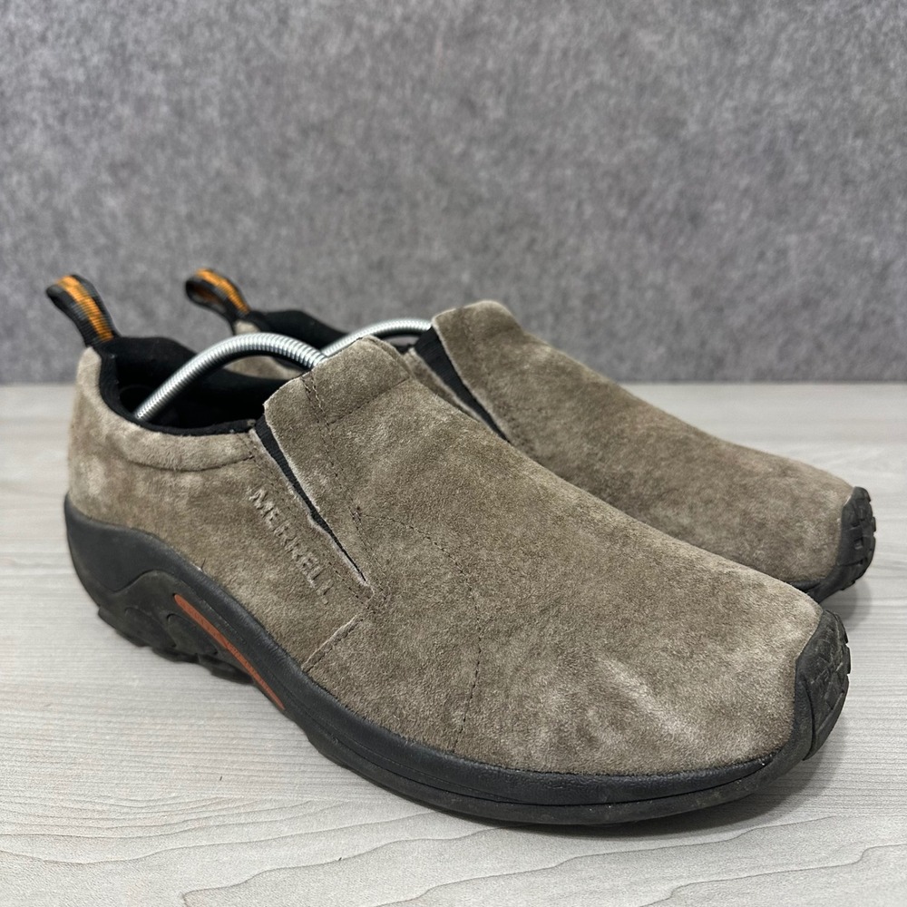 Merrell Jungle Moc Mens 13 Gunsmoke J60787 Suede Slip On Hiking Shoes